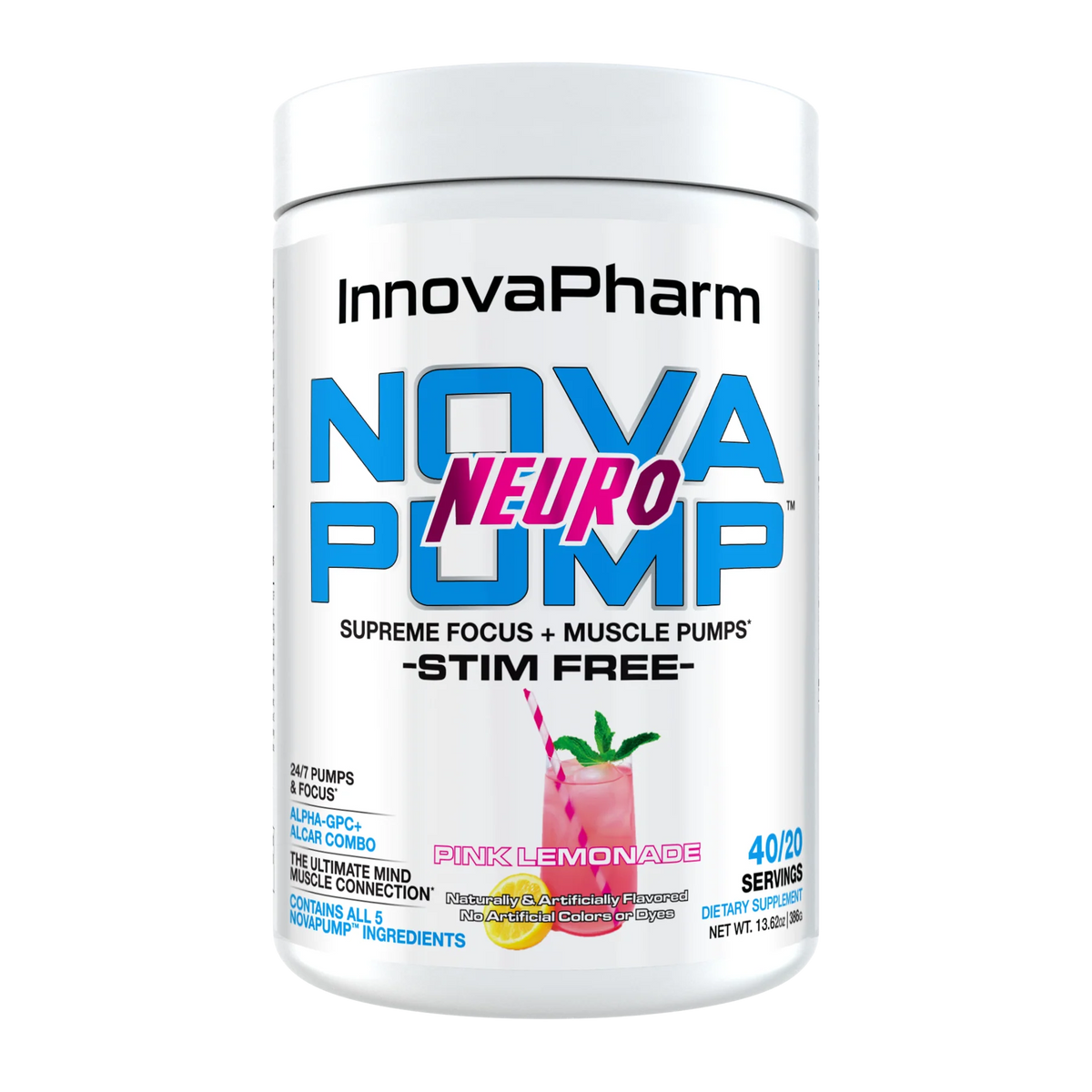 InnovaPharm NovaPump NEURO Pump Pre Workout 40/20 Servings